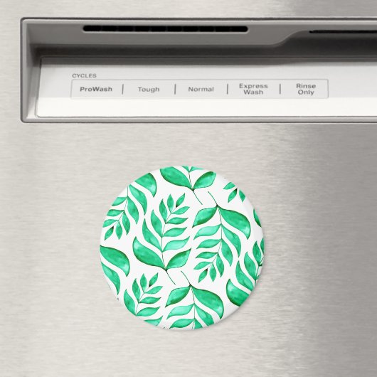 Aimant Branches d'aquarelle simples - vert (In Situ (Lave-vaisselle))