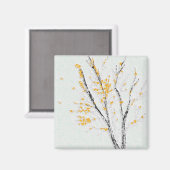 Aimant Branches de l'arbre d'automne avec feuilles de aut (Recto/Verso)