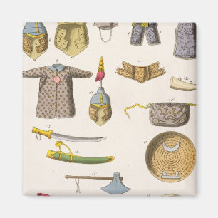 Aimant Bras militaires et habillement chinois,