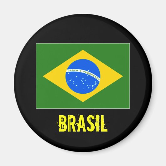 Aimant Brasil (noir) (Devant)
