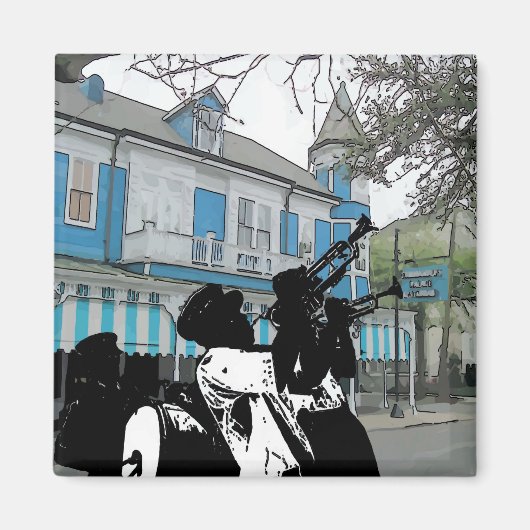 Aimant Brass Band au Restaurant New Orleans (Devant)
