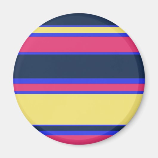 Aimant Brayures rose, jaune et bleue (Devant)