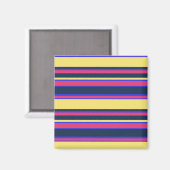 Aimant Brayures rose, jaune et bleue (Recto/Verso)