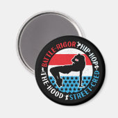 Aimant Break Dance Breakdancing Hip-Hop Dancer Girl (Recto/Verso)