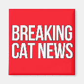 Aimant Breaking Cat News (Devant)
