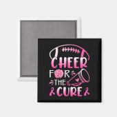 Aimant Breast Cancer Awareness Cheer For The Cure T-shirt (Recto/Verso)