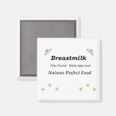 Aimant Breastmilk Natures nourriture parfaite (Recto/Verso)