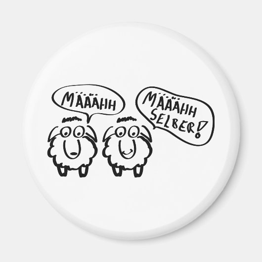 Aimant brebis schafe määähhh määähhh selber ! (Devant)