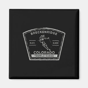 Aimant Breckenridge Colorado Manches Longues Ski de Neige