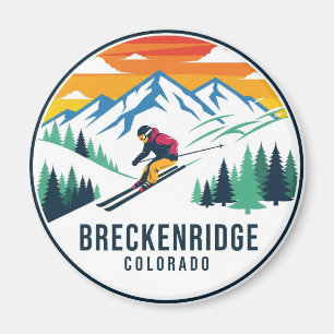 Aimant Breckenridge Colorado Skiing Skier Travel