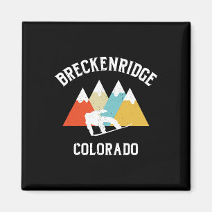 Aimant Breckenridge Colorado Snowboard vacances Souvenir