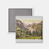 Aimant Breithorn de Wengen, Oberland bernois, Suisse (Recto/Verso)