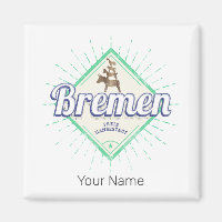 Bremen City Allemagne Retro Town Musiciens Vintage