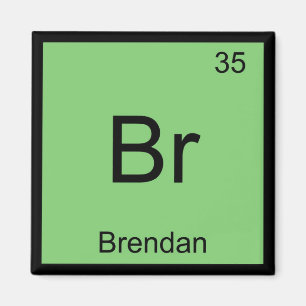 Aimant Brendan Nom Chimie Élément Tableau Périodique