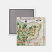 Aimant Brésil de l'Atlas Miller (Recto/Verso)