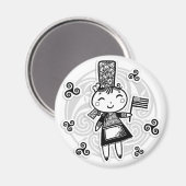 Aimant Bretonne fille (Recto/Verso)