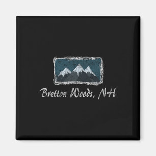 Aimant Bretton Woods vintage Nouvelle-Hampshire Ski d'hiv