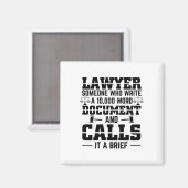 Aimant Brève avocat| Don de professions libérales par le  (Recto/Verso)