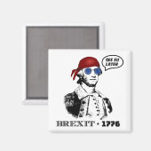 Aimant Brexit 1776 George Washington Cool Sunglasses (Recto/Verso)