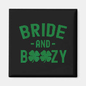 Aimant Bride And Boozy Irish St Patrick's Day Funny Shamr (Devant)
