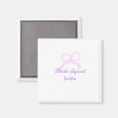 Aimant Bride escouade rose parties scintillant arc étoile (Recto/Verso)