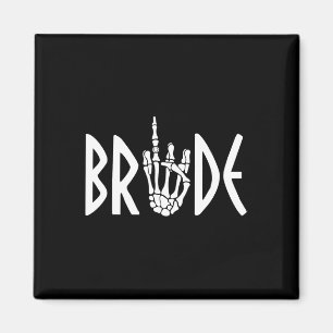 Aimant Bride Groom Skeleton Mariage gothique Fiançailles