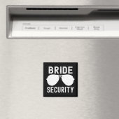 Aimant Bride Sécurité Funny Mariage Bachelorette Party Su (In Situ (Lave-vaisselle))