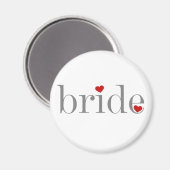Aimant Bride texte gris (Recto/Verso)