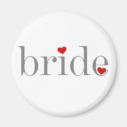 Aimant Bride texte gris (Devant)