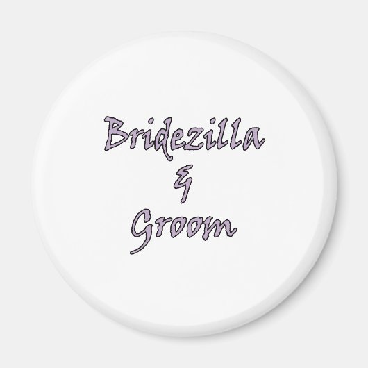 Aimant Bridezilla & Groom (Devant)