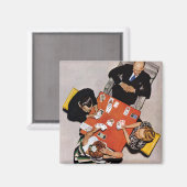 Aimant Bridge Game par Norman Rockwell (Recto/Verso)