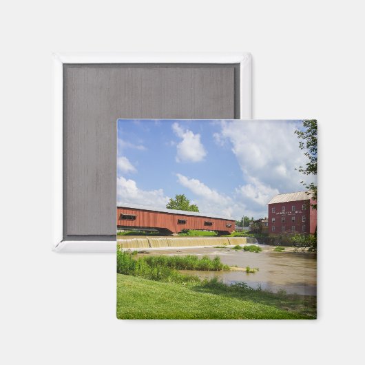 Aimant Bridgeton Bridge Et Mill (Recto/Verso)