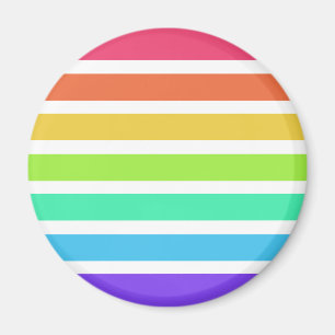 Aimant Bright rainbow stripes
