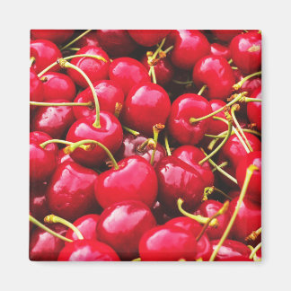 Aimant Bright Red Cherries Photo
