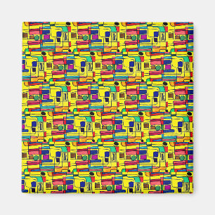 Aimant Brightly colored modern abstract design