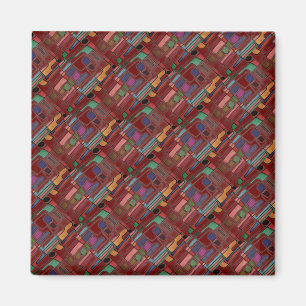 Aimant Brightly colored modern abstract design