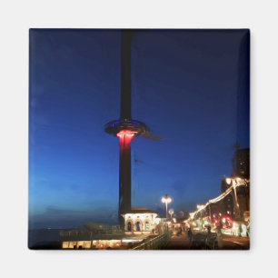 Aimant Brighton British Airways i360 la nuit
