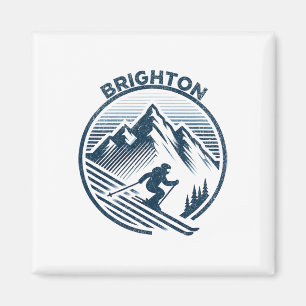 Aimant Brighton Utah Ski Resort Ski alpin en hiver