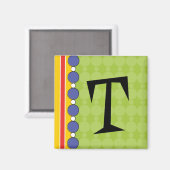 Aimant brillant Polka Dot Monogramme (Recto/Verso)