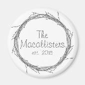 Aimant Brindilles et vignes (Devant)