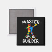 Aimant Briques de construction Master Builder Dabbing 67 (Recto/Verso)
