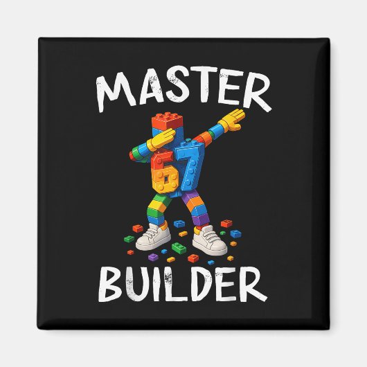 Aimant Briques de construction Master Builder Dabbing 67 (Devant)