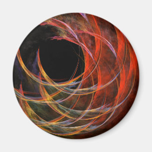 Aimant Briser le Cercle Vortex de Feu Art Abstrait