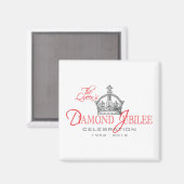 Aimant British Diamond Jubilee - Royal Souvenir (Recto/Verso)