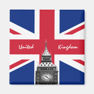 Aimant British Flag & Big Ben - Londres, Angleterre voyag