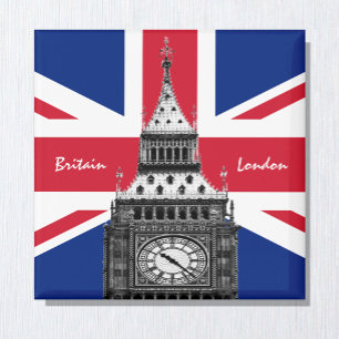 Aimant British Flag & Big Ben - Londres, Royaume-Uni /fan