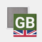 Aimant British Racing Green (Recto/Verso)