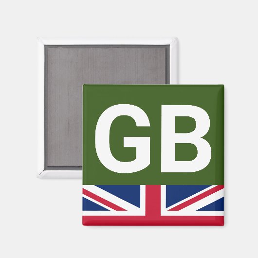 Aimant British Racing Green (Recto/Verso)