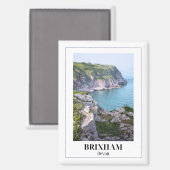 Aimant Brixham, Devon, Angleterre (Recto/Verso)