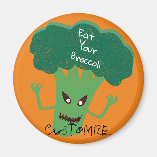 Aimant Broccoli Thunder_Cove effrayant (Devant)